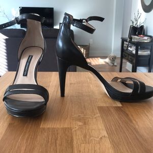 French connection size 7.5 black heels!